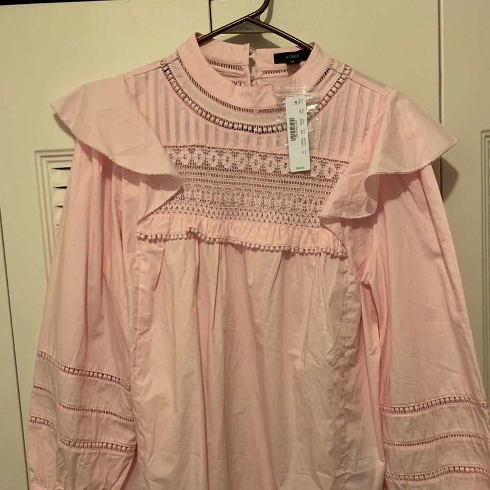 NWT Jcrew Pink Top Size M